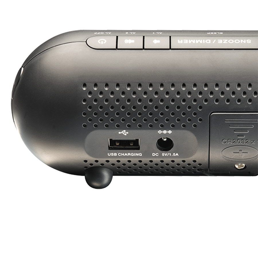 Denver CPR-700 Radio-réveil FM USB fonction réveil, fonction de charge de  la batterie noir - Conrad Electronic France