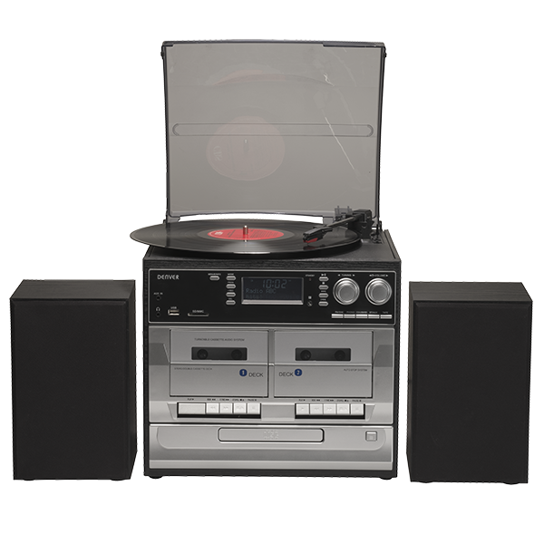 USB DAB Radio LP SD Denver MRD-166 Stereoanlage mit CD Kassettenrecorder 