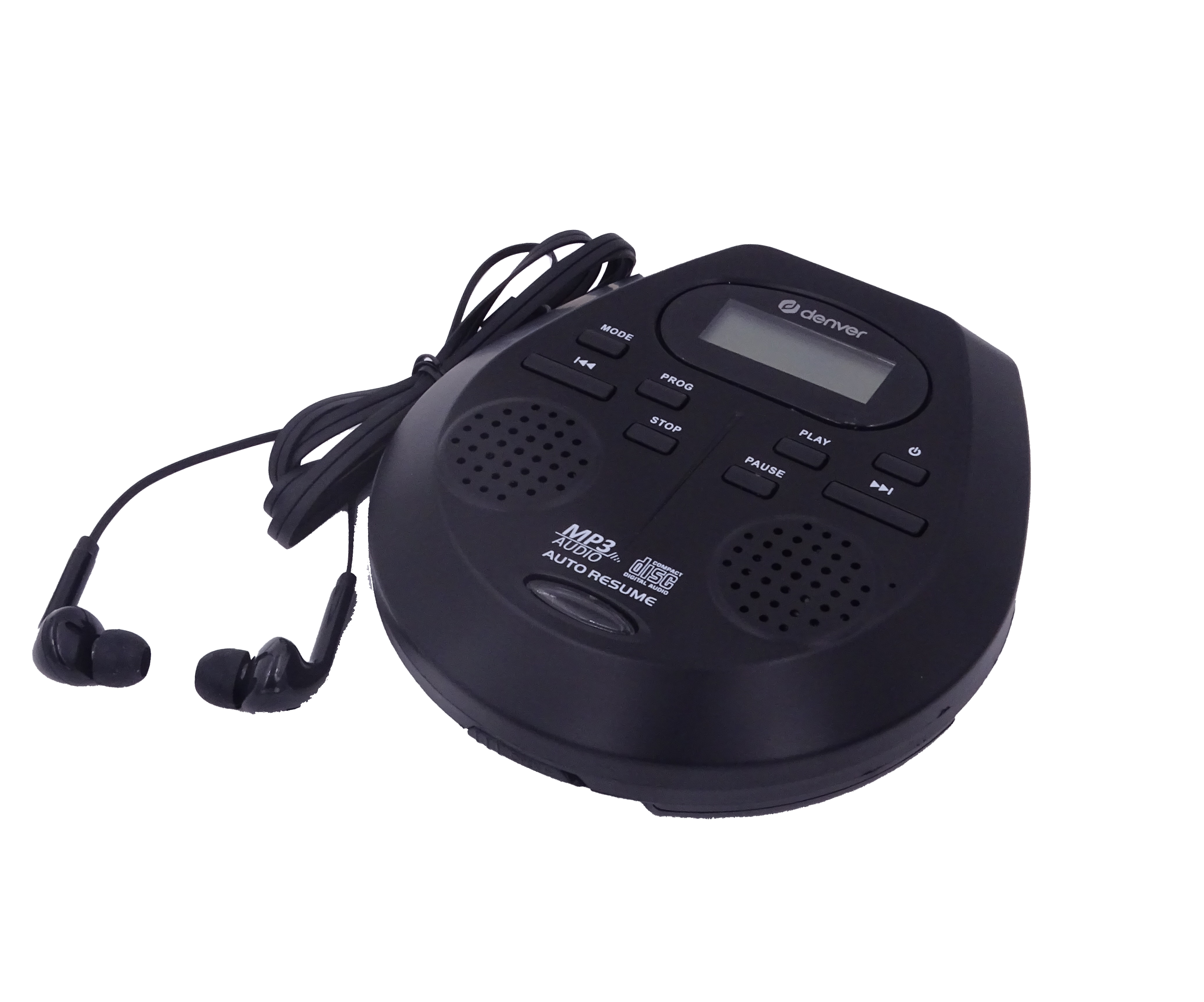 Lautsprecherbox Schwarz MP3 Inkl CD-RW CD-R Denver DMP-395B Tragbarer CD-Player CD 