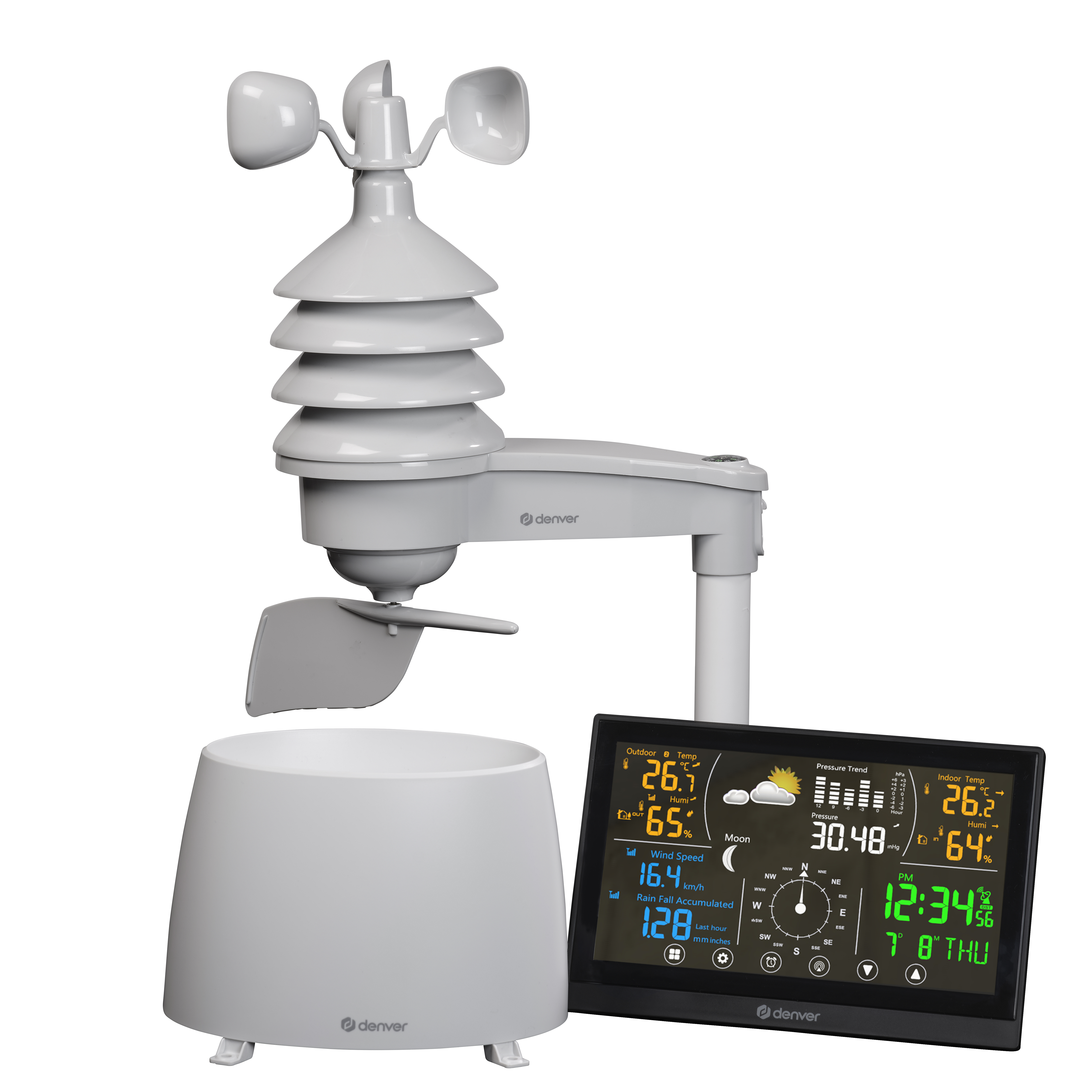 WS-002-2S Wireless Weather Forecast Station Indoor/Outdoor Temperature